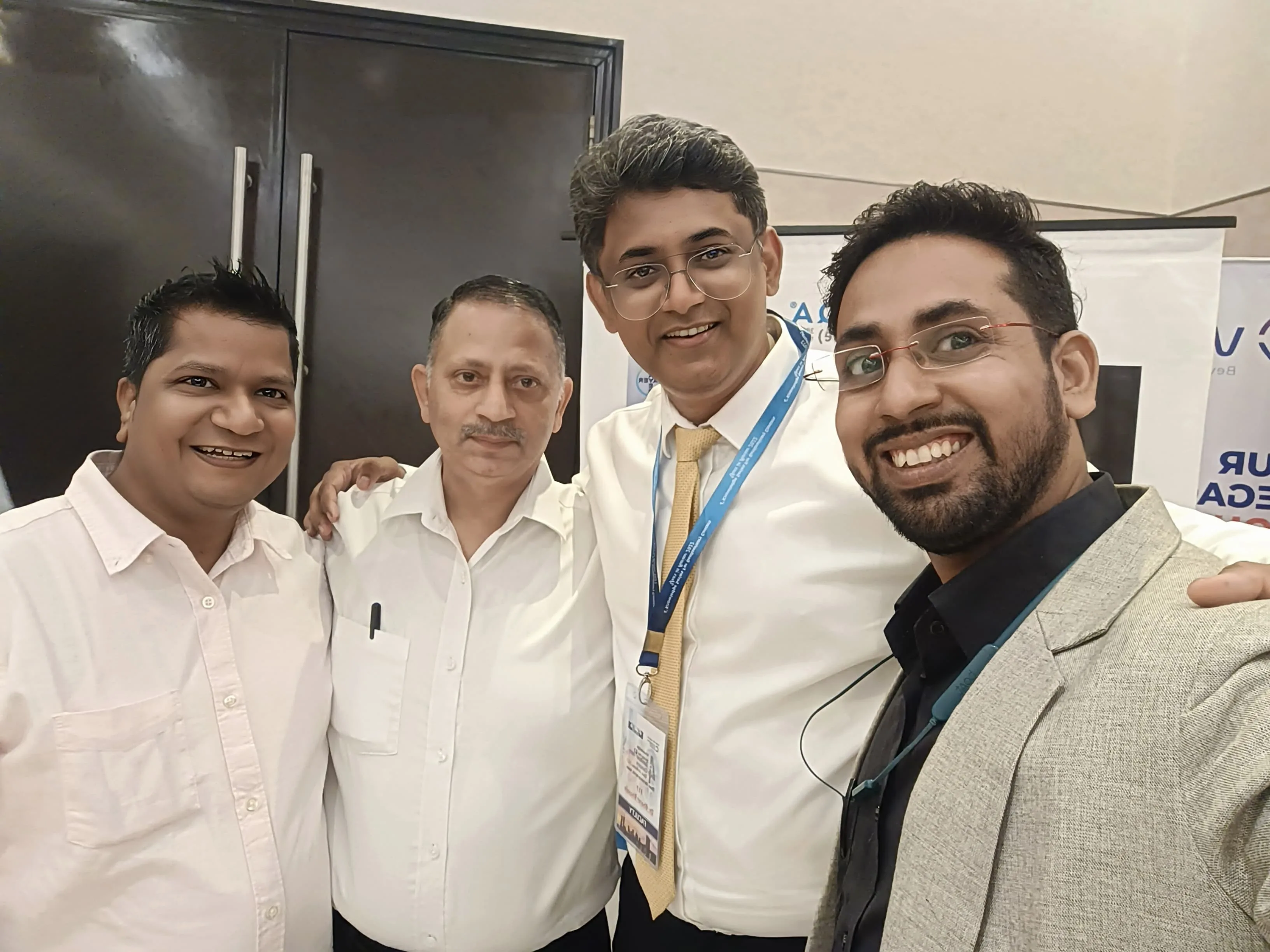 Healthcare professionals after a clinical meeting