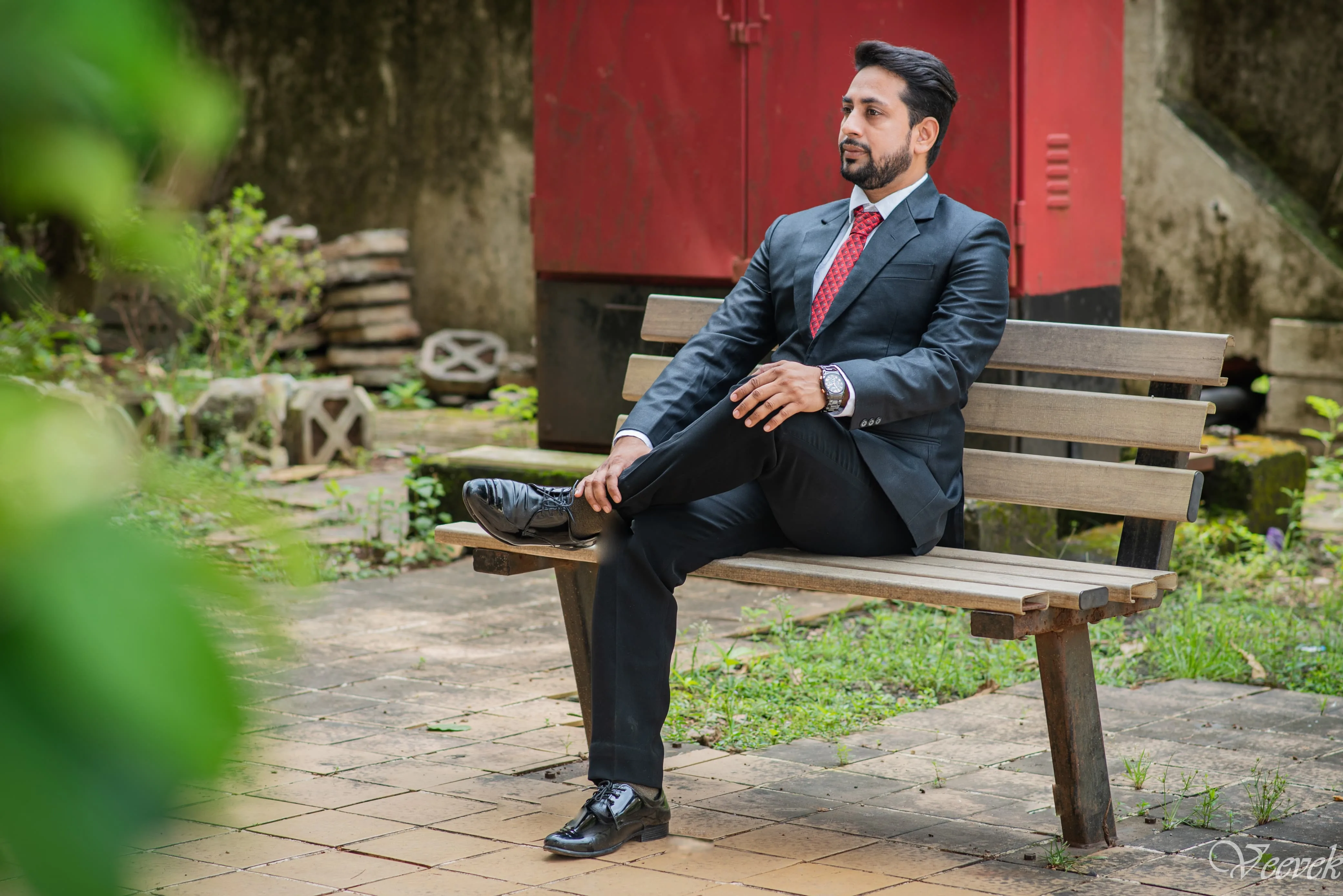 Outdoor physician portrait