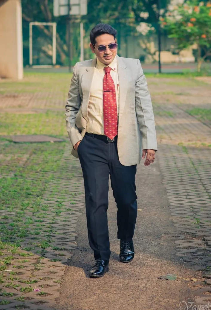 Physician portrait in an outdoor setting