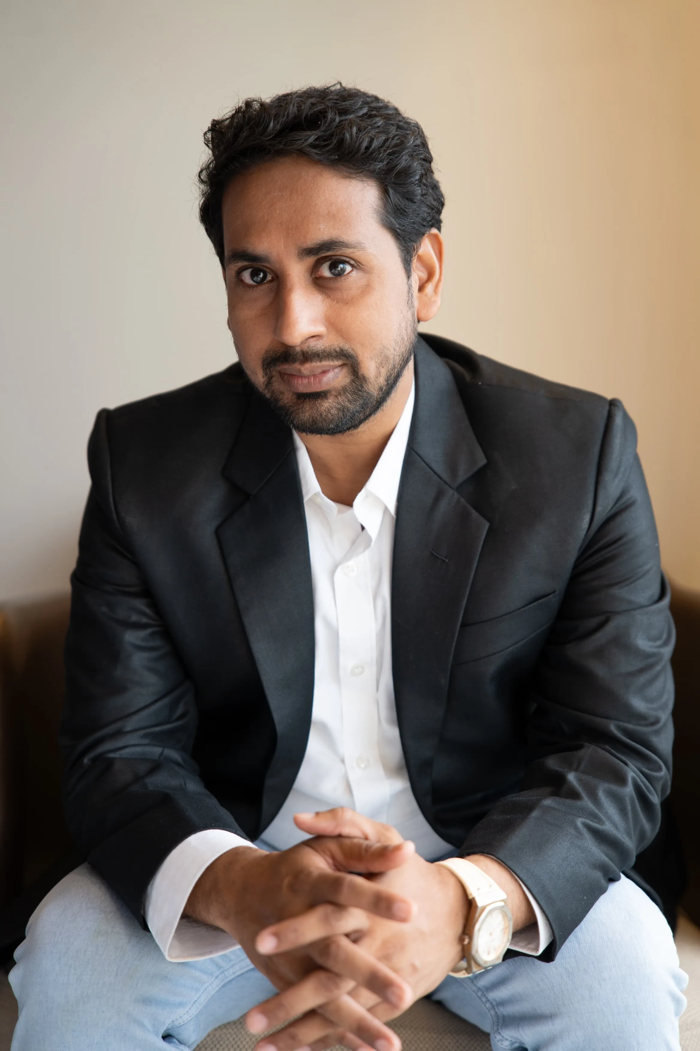 Doctor profile portrait in a clinic setting