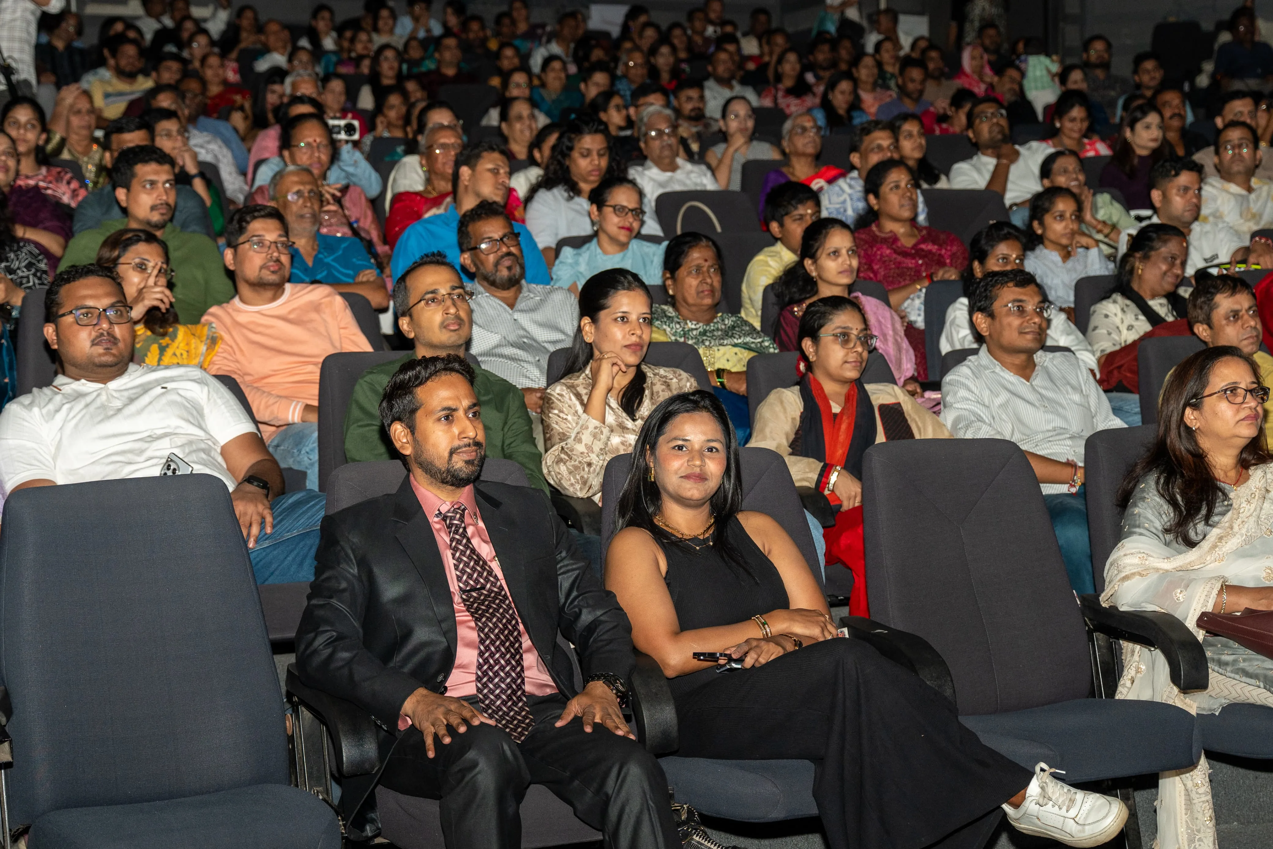 Healthcare awareness session with attendees
